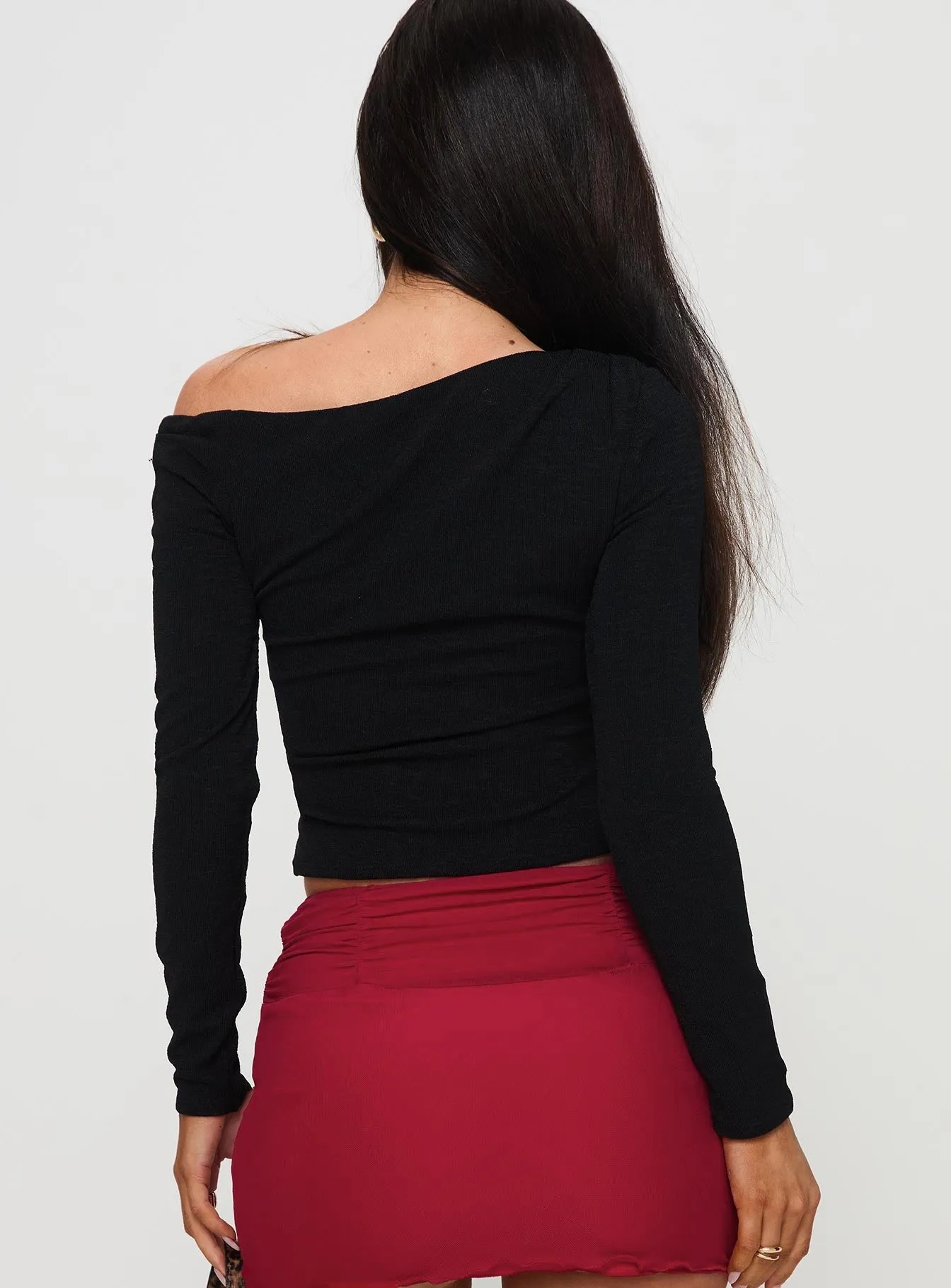 Malian Long Sleeve Top Black sold by Princess Polly product image thumbnail 5