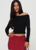 Malian Long Sleeve Top Black sold by Princess Polly