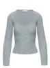 Elayna Sweater Grey Marle sold by Princess Polly