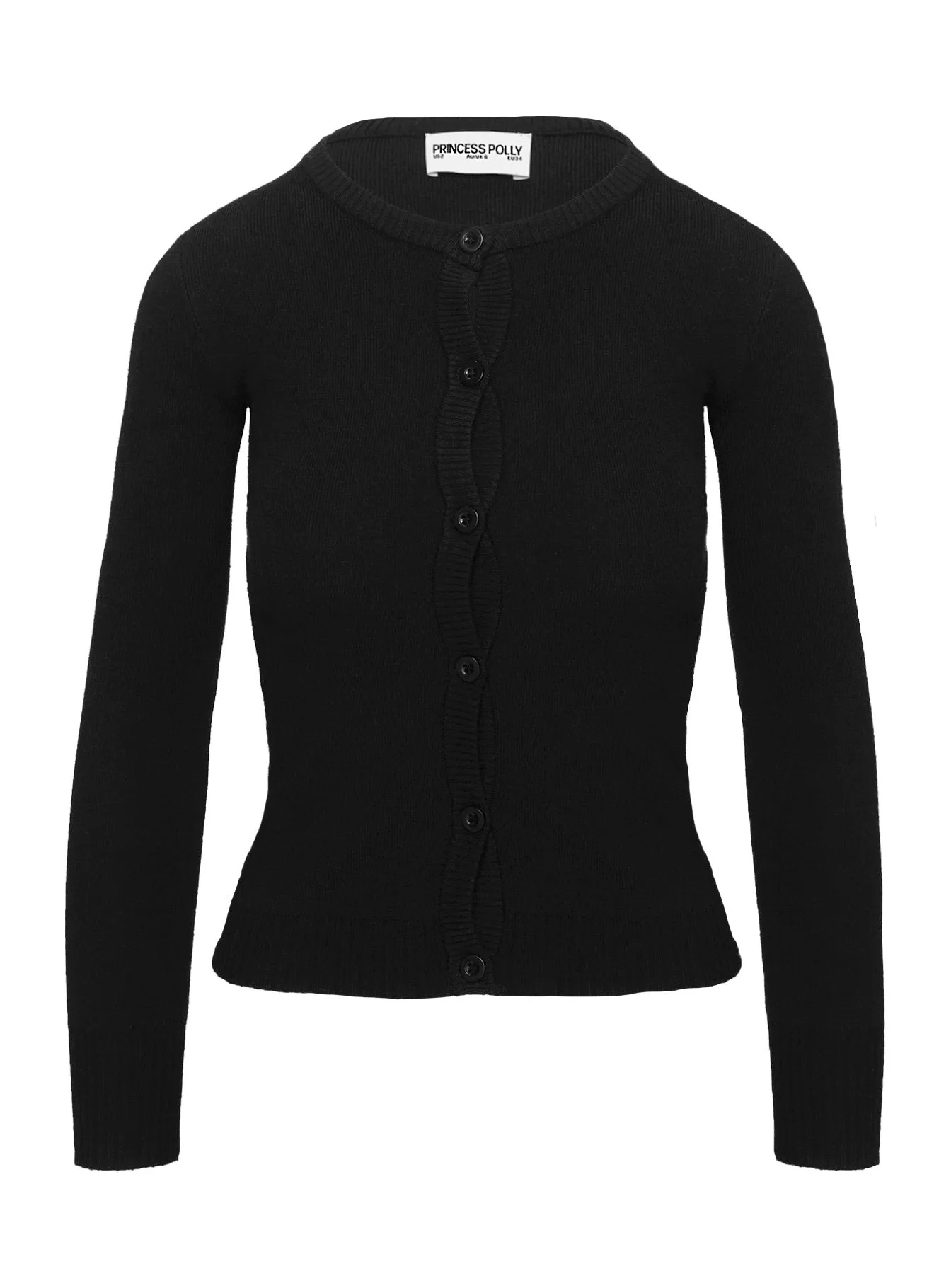 Lauraine Cardigan Black sold by Princess Polly product image thumbnail 5