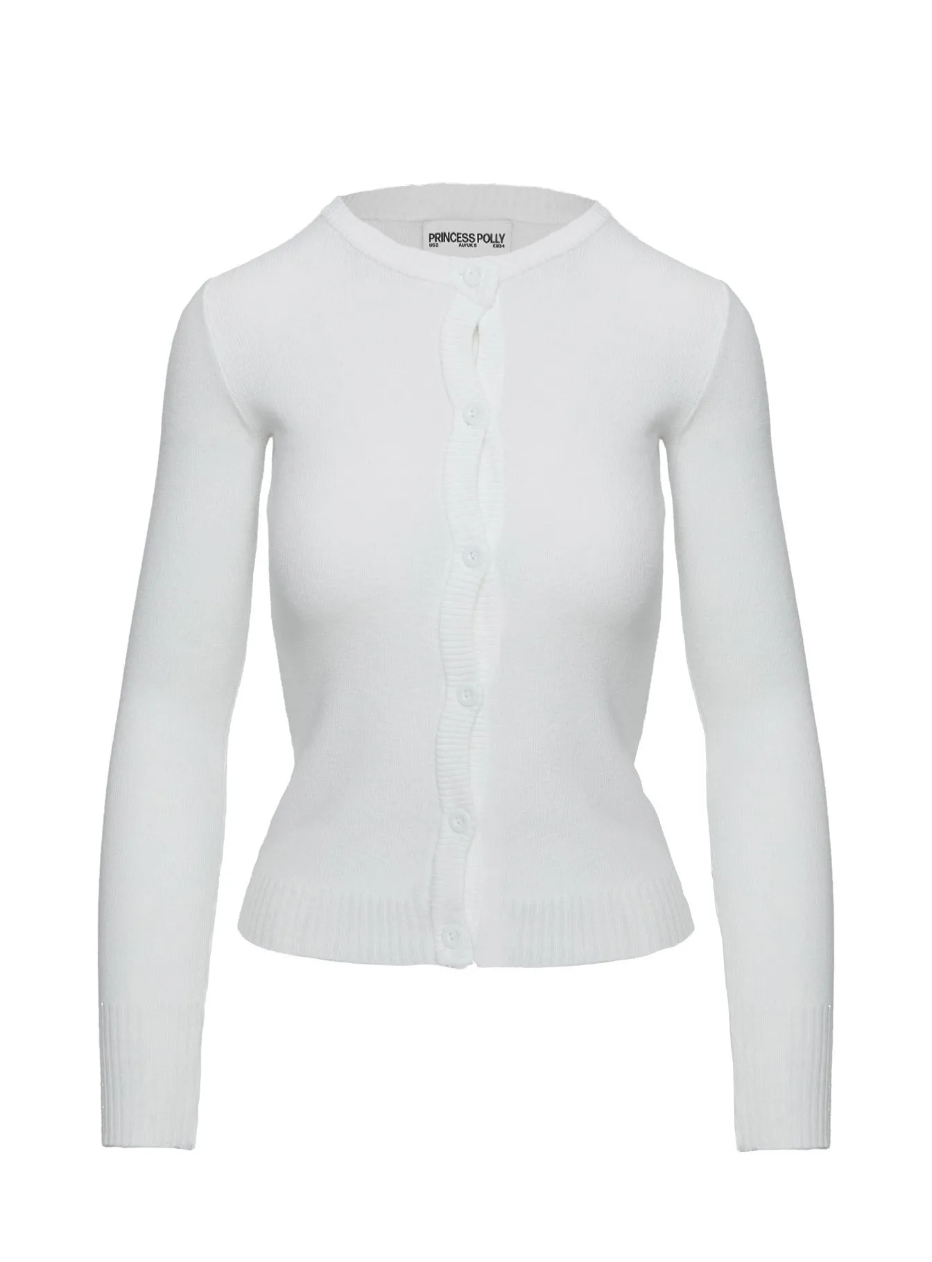 Lauraine Cardigan White sold by Princess Polly product image thumbnail 5