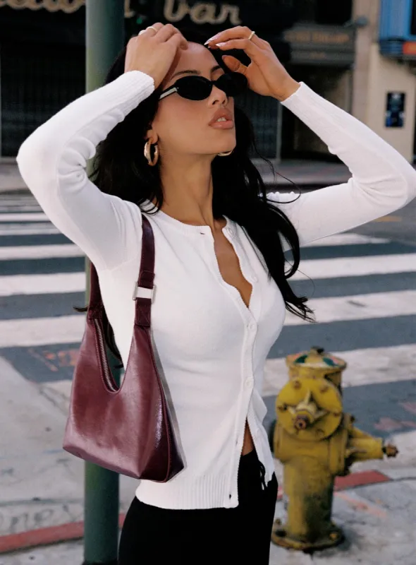 Lauraine Cardigan White sold by Princess Polly
