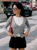 York Cardigan Grey Marle sold by Princess Polly