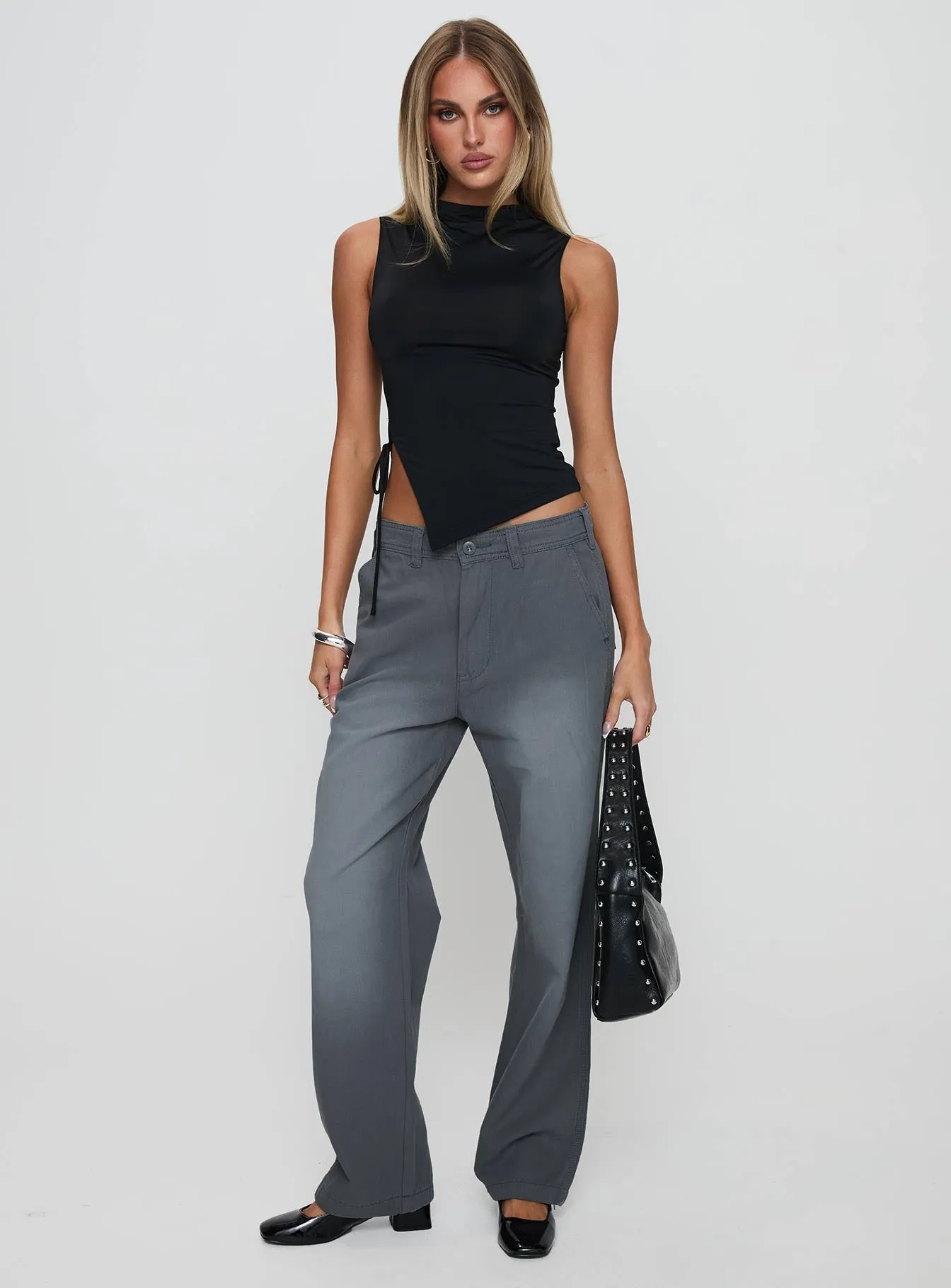 Solarah Tie Side Top Black sold by Princess Polly product image thumbnail 3