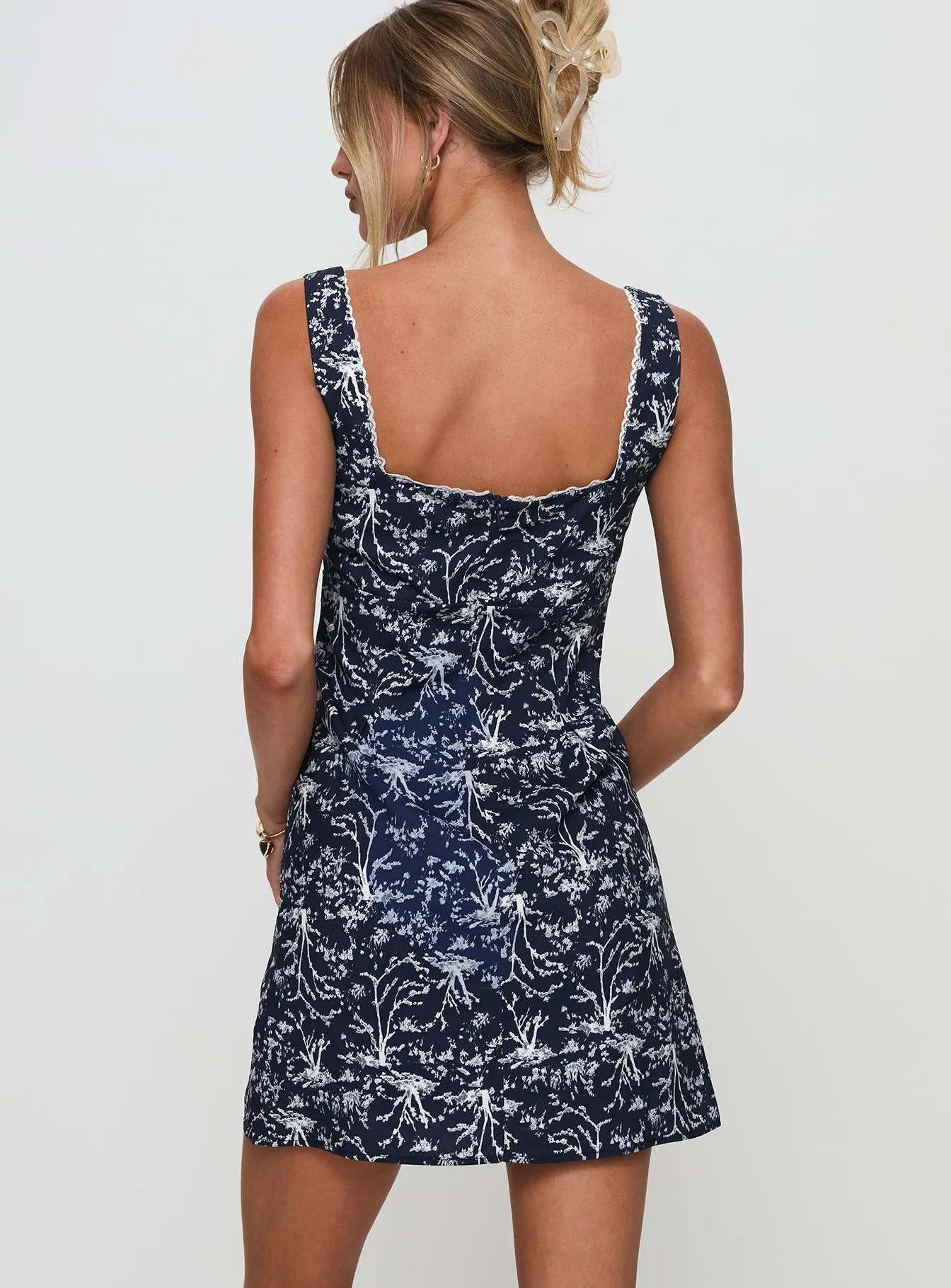 Alliston Mini Dress Navy sold by Princess Polly product image thumbnail 5