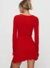 Best Interest Long Sleeve Mini Dress Red sold by Princess Polly