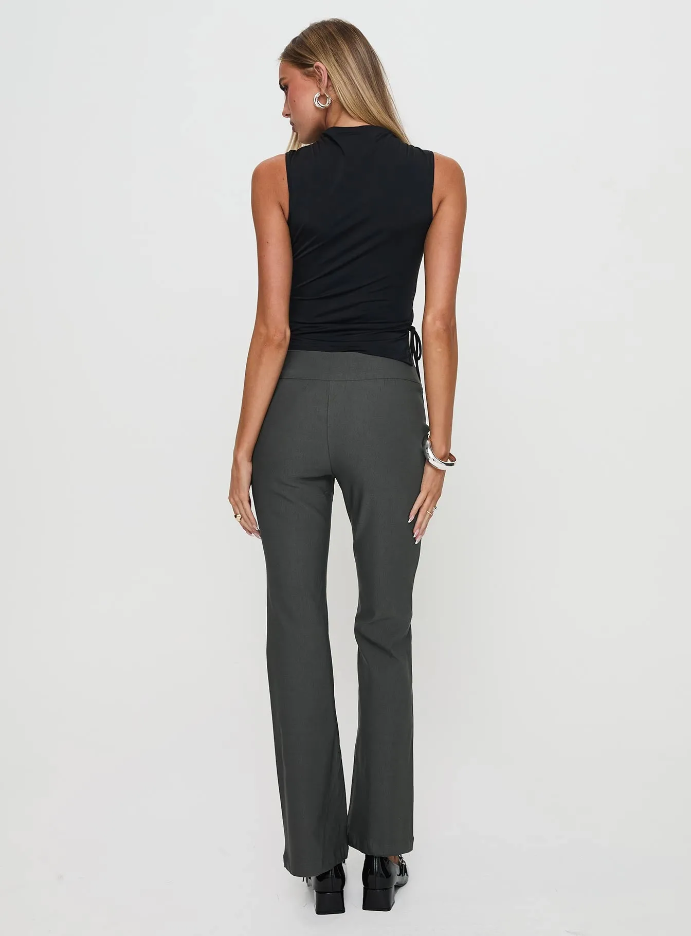 Everyday Flared Pants Slate Grey sold by Princess Polly product image thumbnail 5