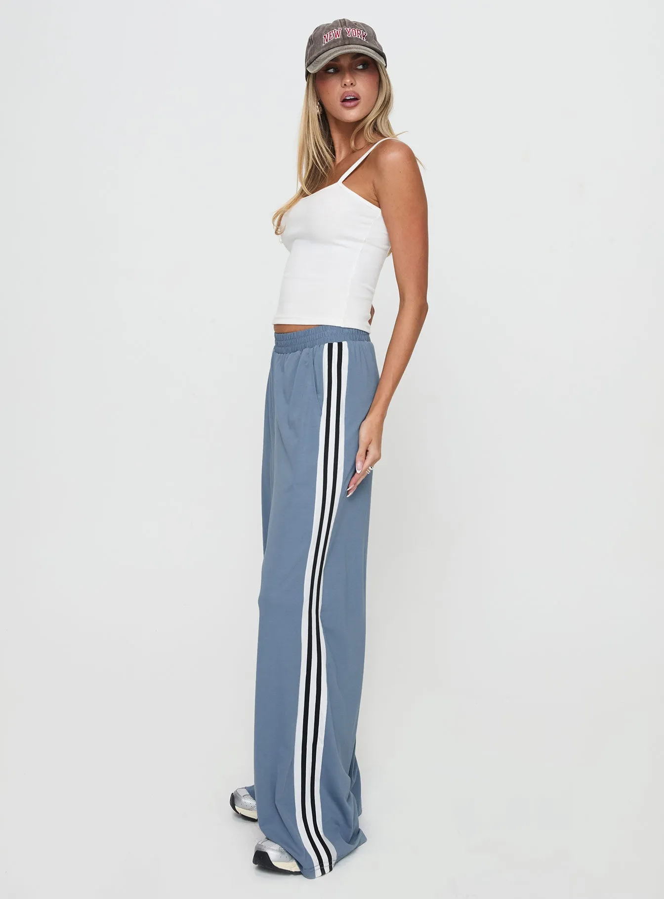 Dime Track Pants Blue sold by Princess Polly product image thumbnail 4