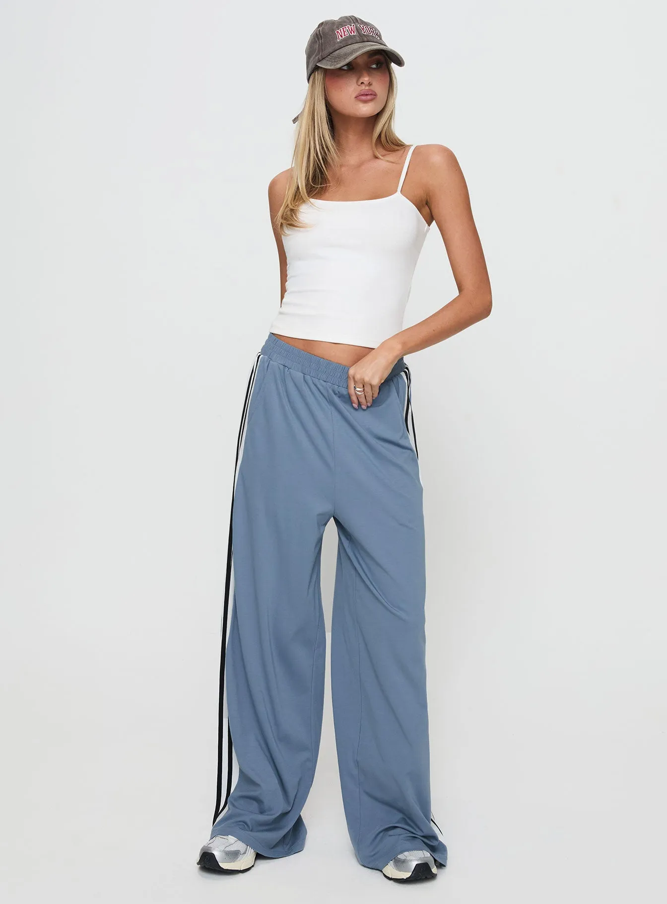 Dime Track Pants Blue sold by Princess Polly product image thumbnail 3