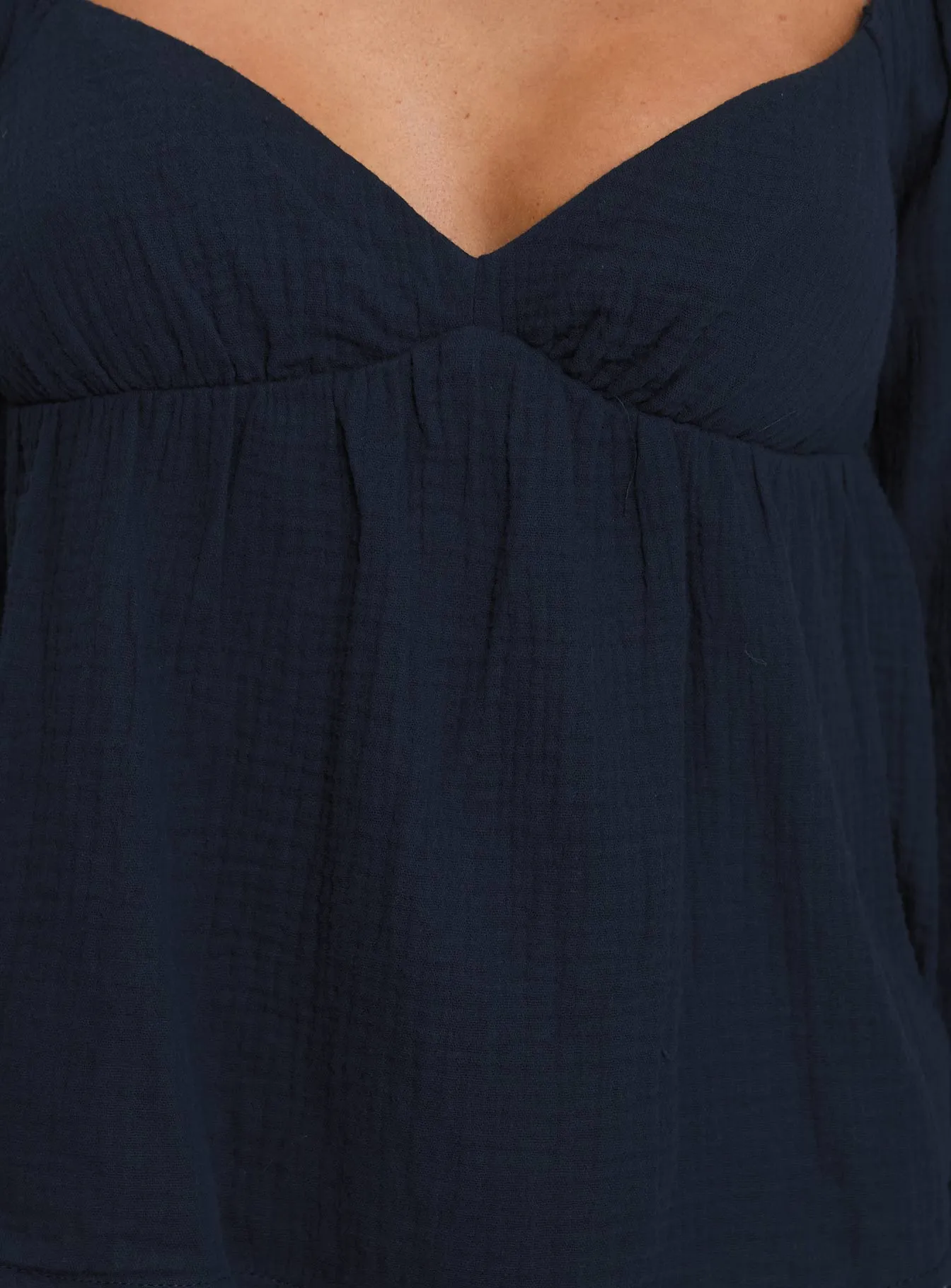 Khalea Long Sleeve Top Navy sold by Princess Polly product image thumbnail 5