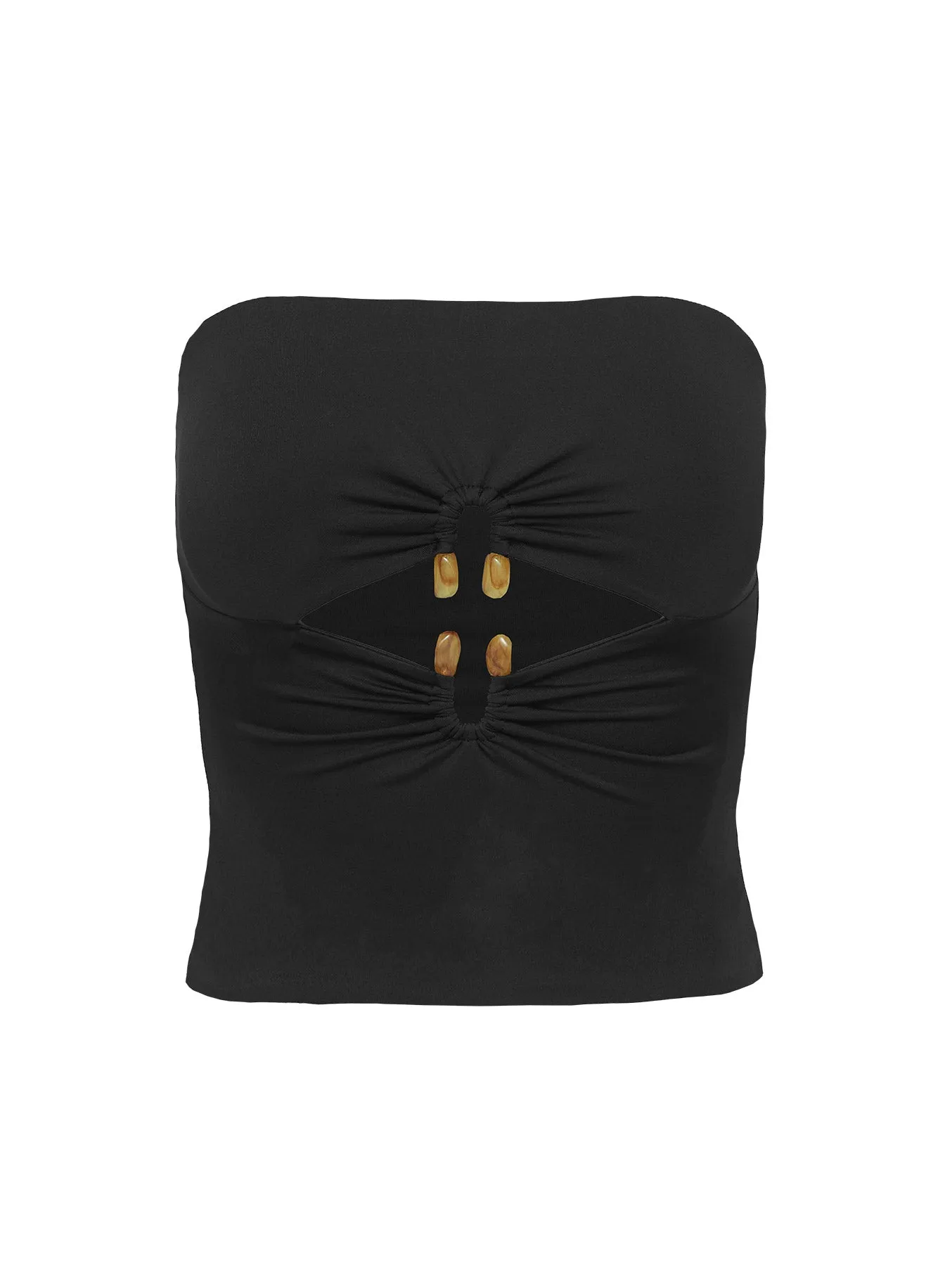 Turlock Cut Out Strapless Top Black sold by Princess Polly product image thumbnail 5