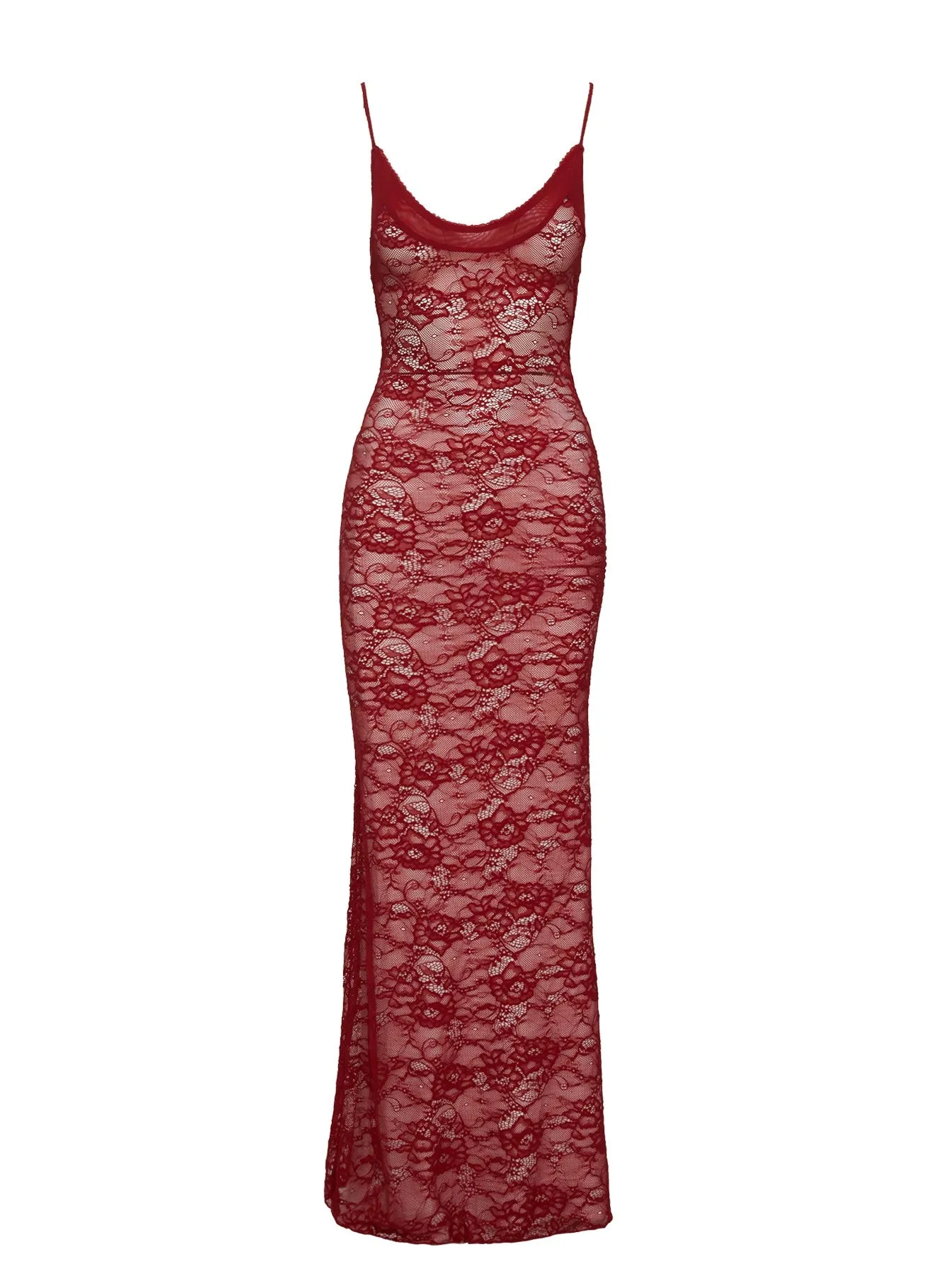 Dynamo Sheer Lace Maxi Dress Red sold by Princess Polly product image thumbnail 5