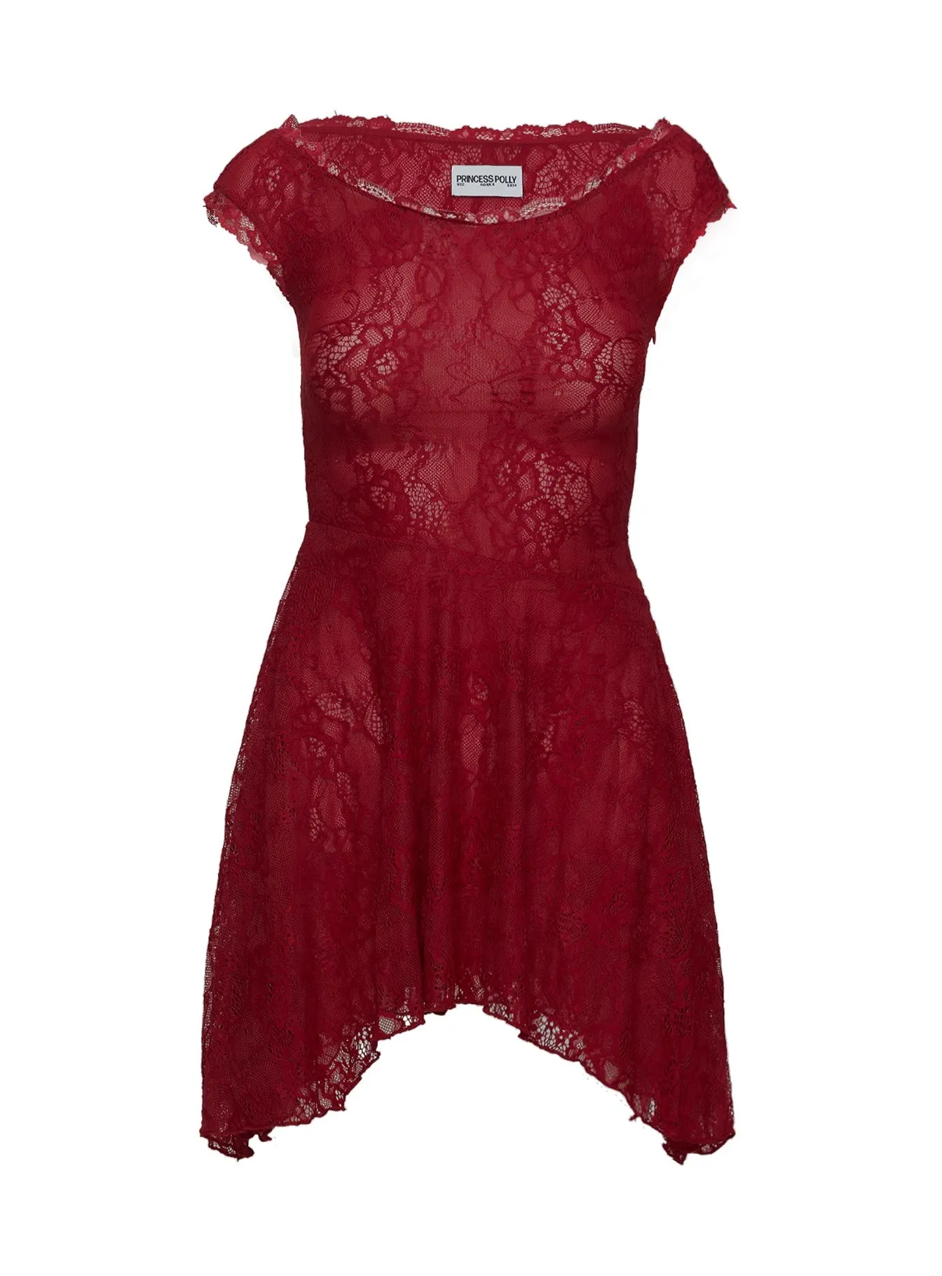 La Dolce Vita Lace Mini Dress Red sold by Princess Polly product image thumbnail 5