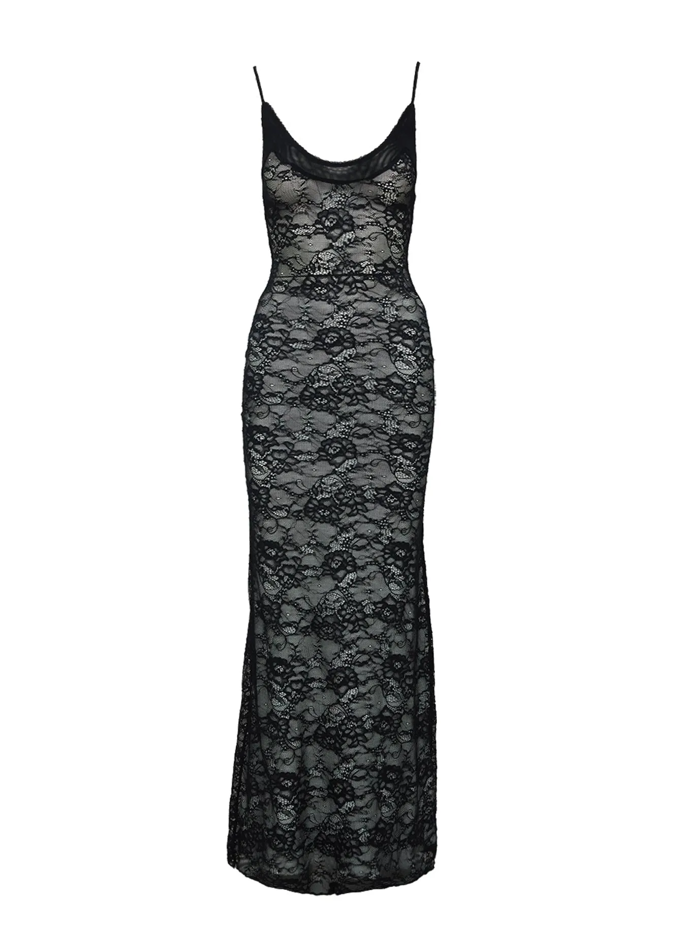 Dynamo Sheer Lace Maxi Dress Black sold by Princess Polly product image thumbnail 5