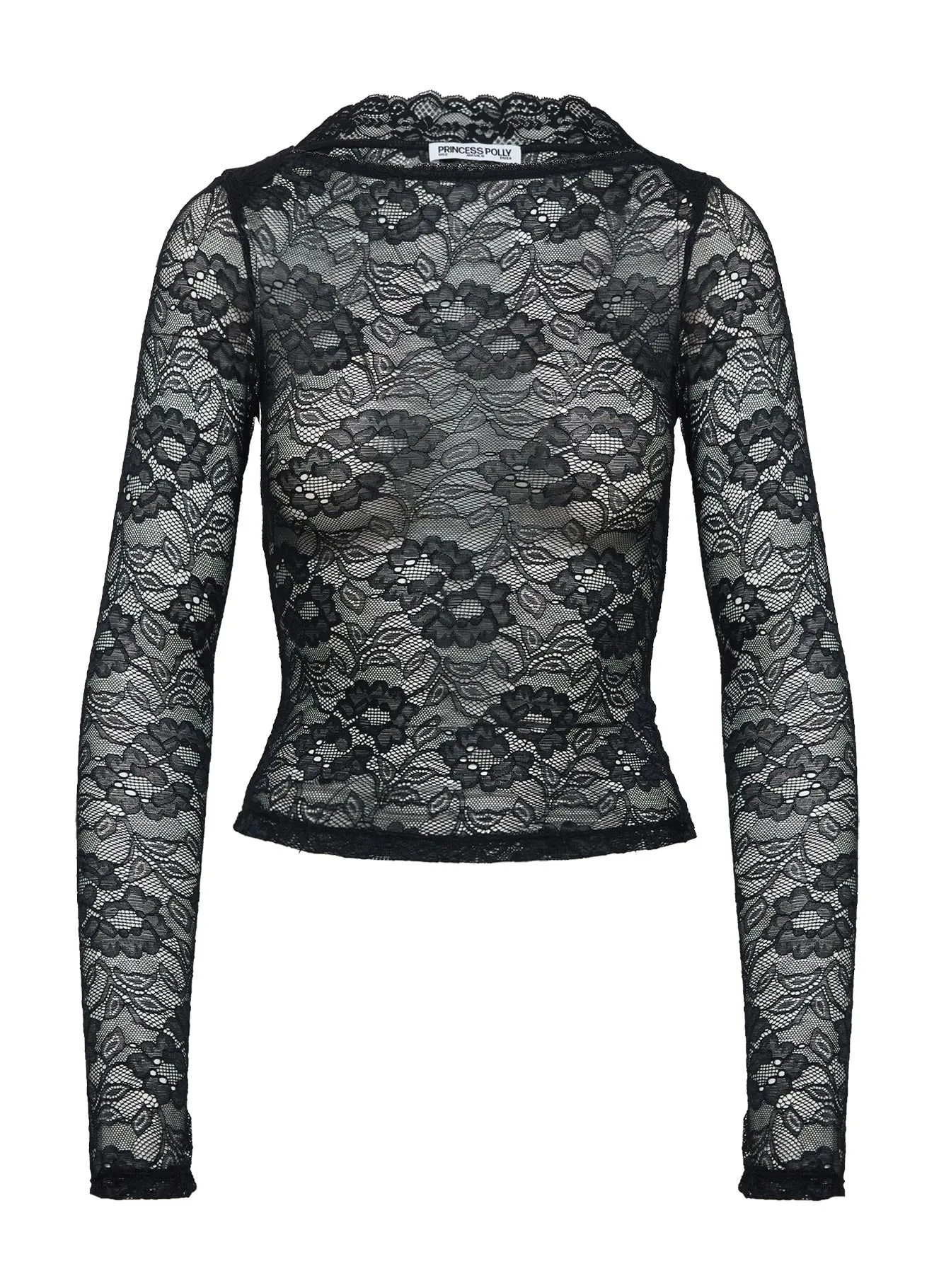 Risque Long Sleeve Top Black sold by Princess Polly product image thumbnail 5