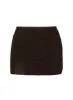 Bennington Lace Mini Skirt Brown sold by Princess Polly