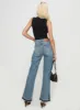 Farleigh High Rise Flared Jeans Blue sold by Princess Polly