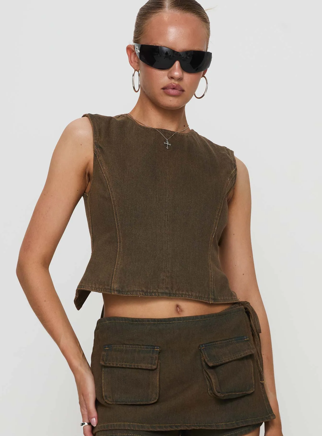 Countryside Top Petrol sold by Princess Polly