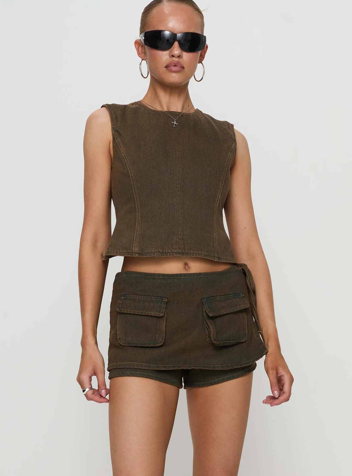 Countryside Skort Petrol sold by Princess Polly product image thumbnail 2