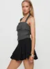 Yeva Pleat Mini Skirt Black sold by Princess Polly