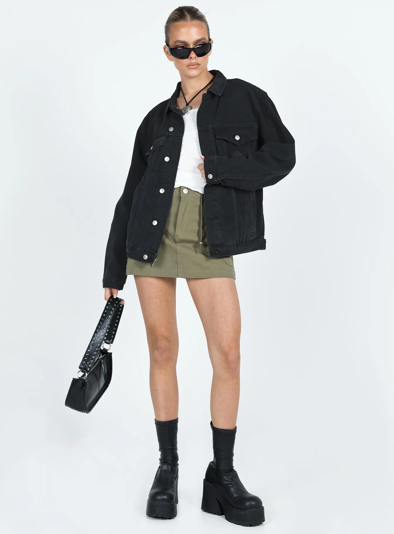 Phoenix Denim Jacket Black sold by Princess Polly product image thumbnail 3