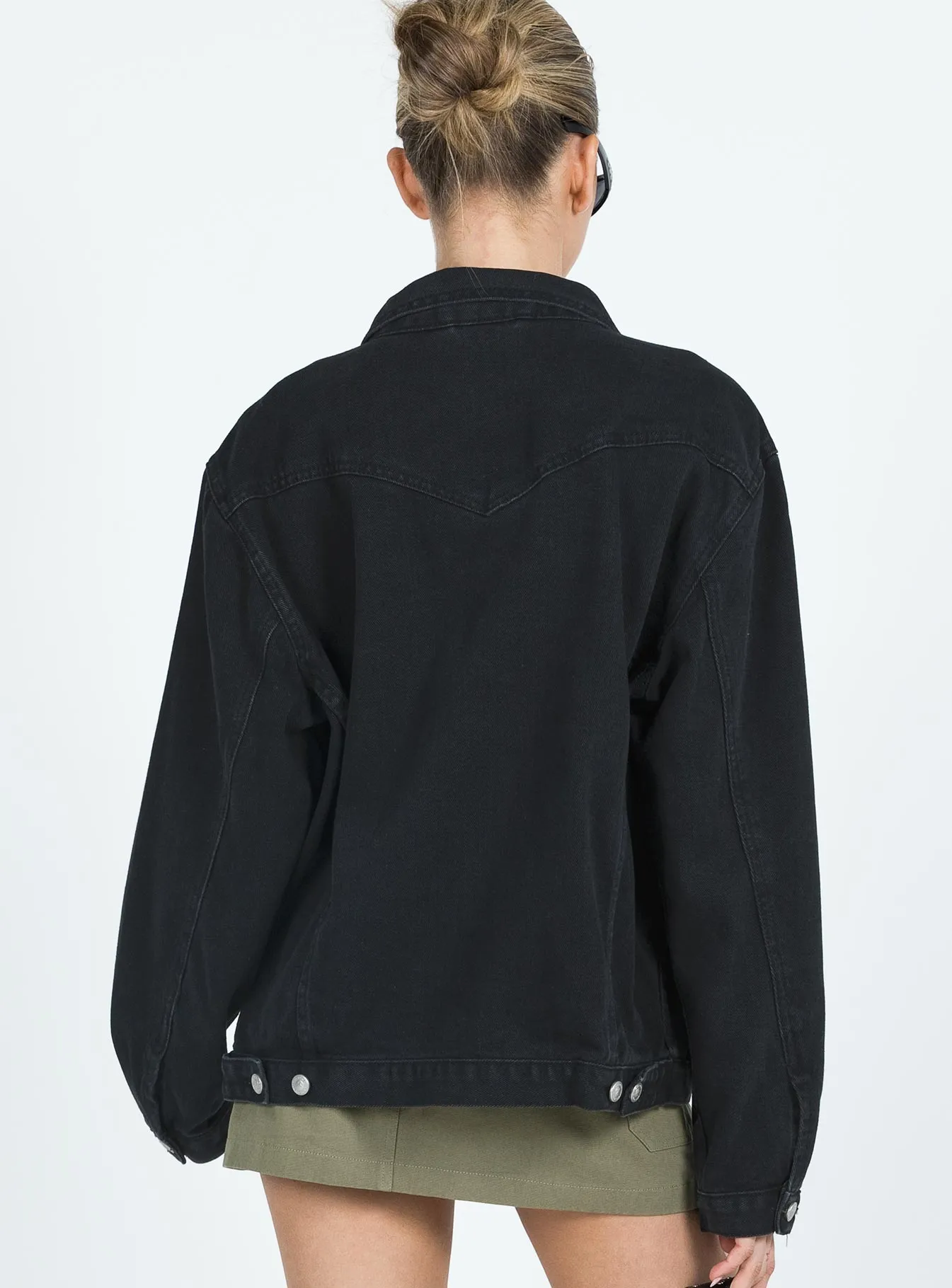 Phoenix Denim Jacket Black sold by Princess Polly product image thumbnail 5