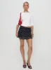 Dapple Bias Mini Skirt Black Polka Dot sold by Princess Polly