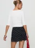 Dapple Bias Mini Skirt Black Polka Dot sold by Princess Polly