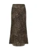 Eleganza Maxi Skirt Leopard Petite sold by Princess Polly