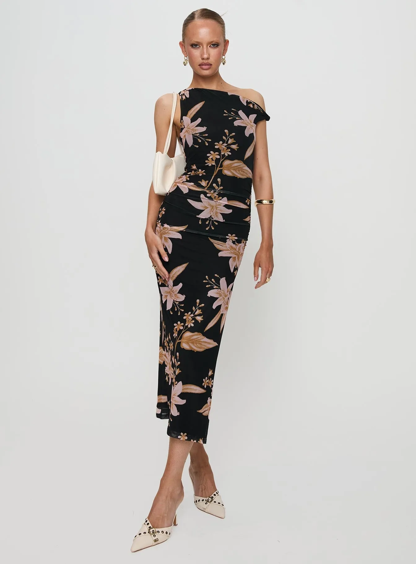 Goldrush Maxi Dress Black Floral sold by Princess Polly product image thumbnail 2