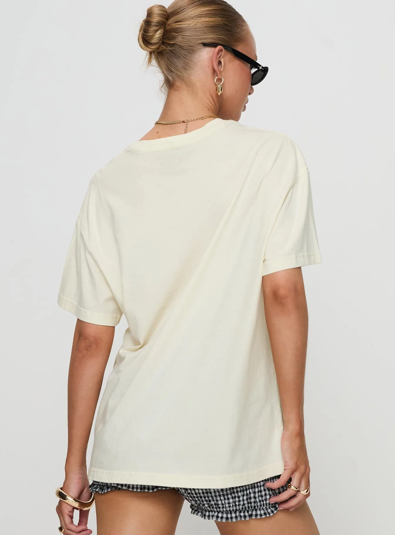 Lennys Auto Oversized Tee Cream sold by Princess Polly product image thumbnail 5
