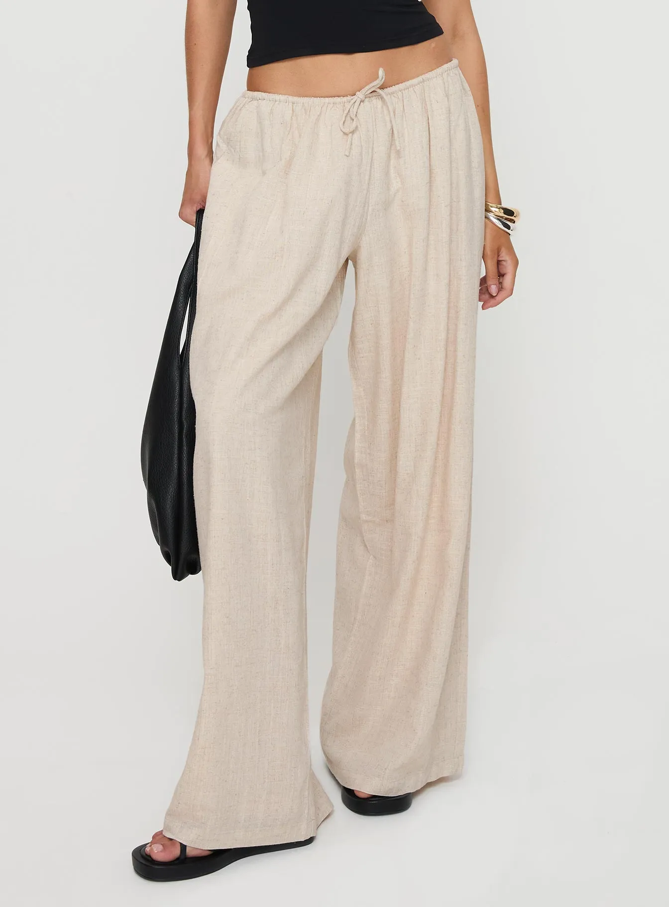 Beach Comber Linen Pant Beige sold by Princess Polly product image thumbnail 2