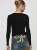 Daphine Long Sleeve Top Black sold by Princess Polly