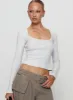 Daphine Long Sleeve Top Grey sold by Princess Polly