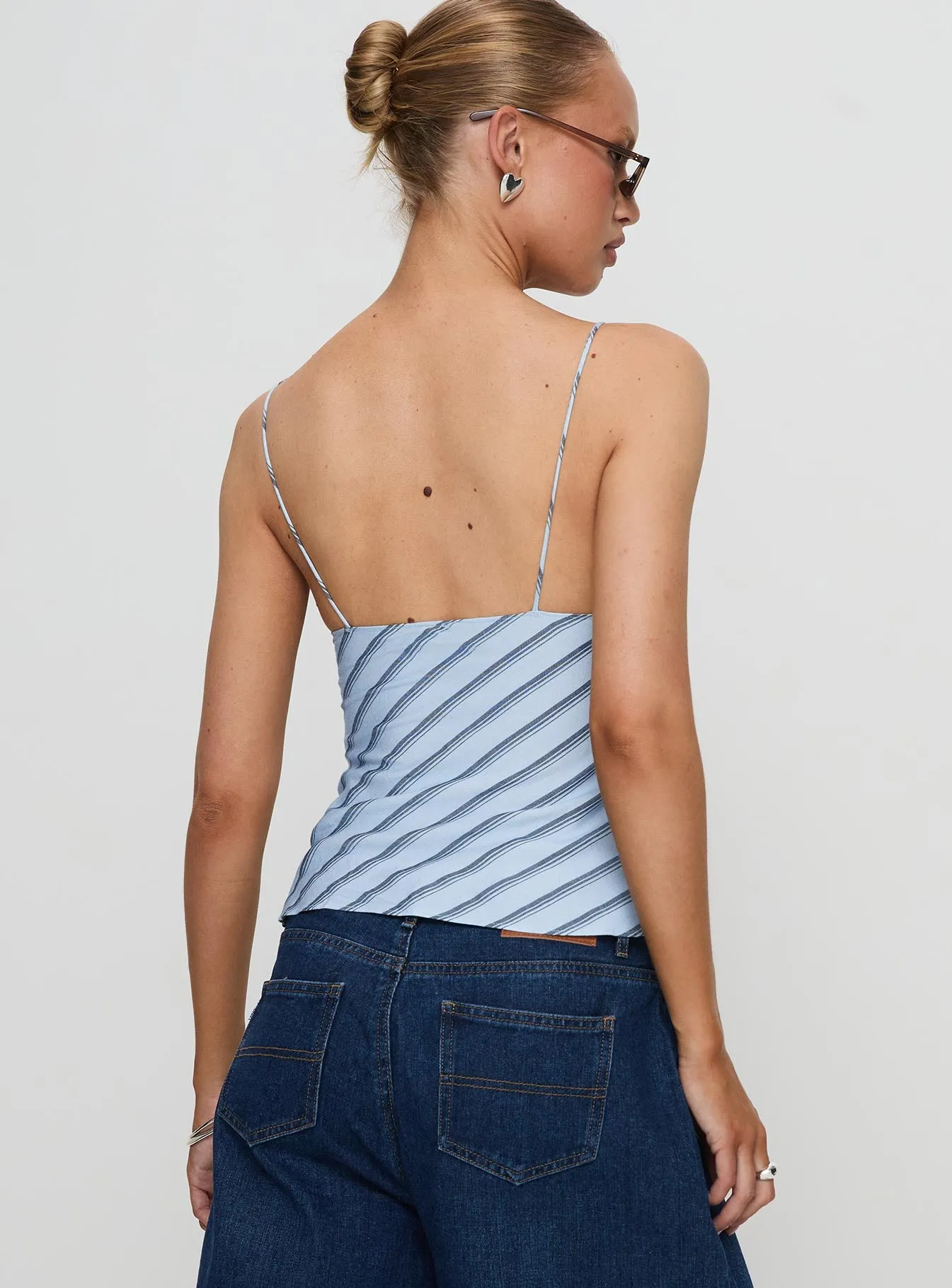 Mariah Top Blue Stripe sold by Princess Polly product image thumbnail 5