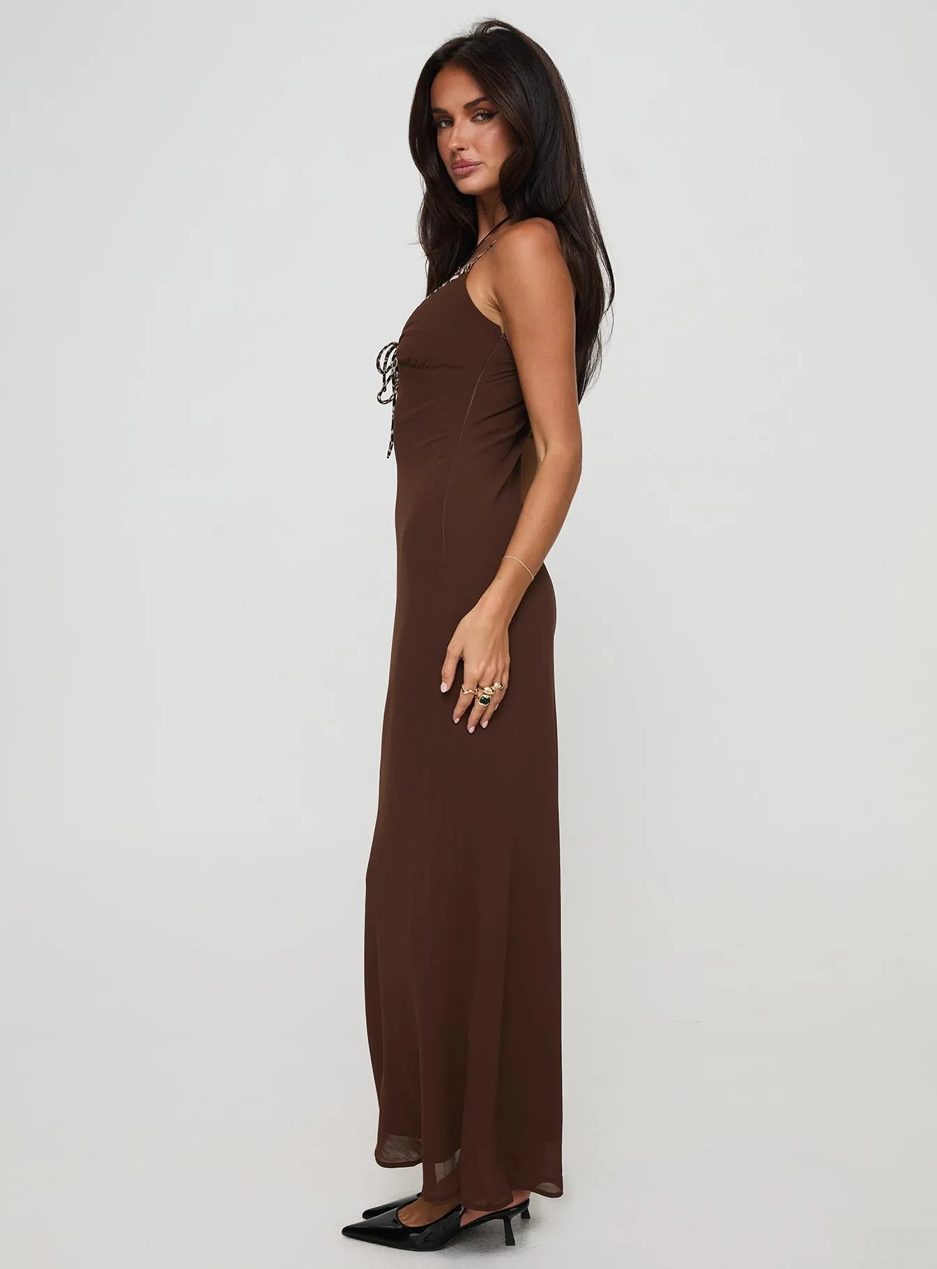 Moorey Maxi Dress Brown sold by Princess Polly product image thumbnail 4