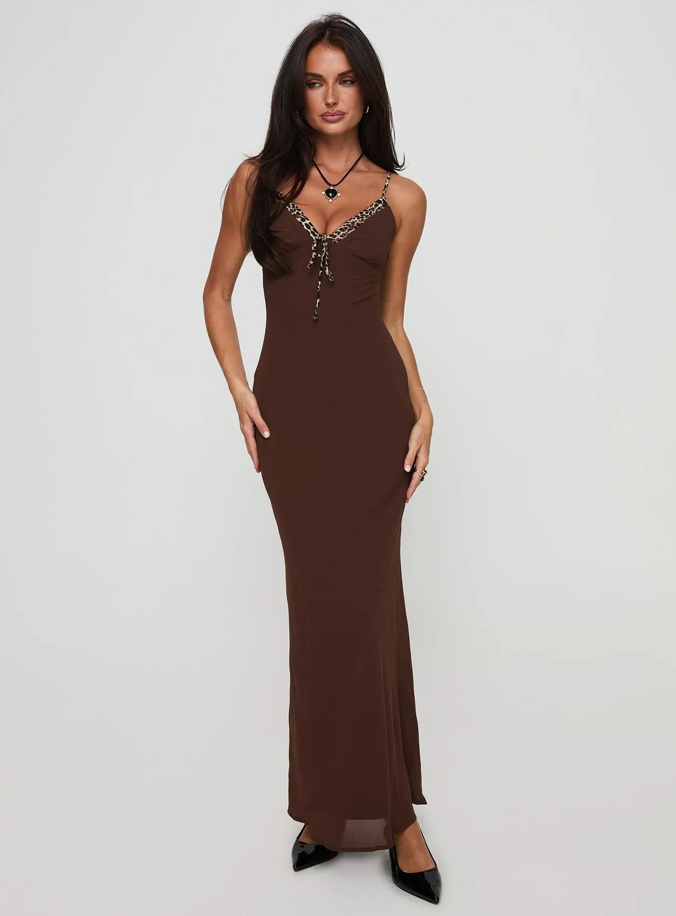 Moorey Maxi Dress Brown sold by Princess Polly product image thumbnail 2