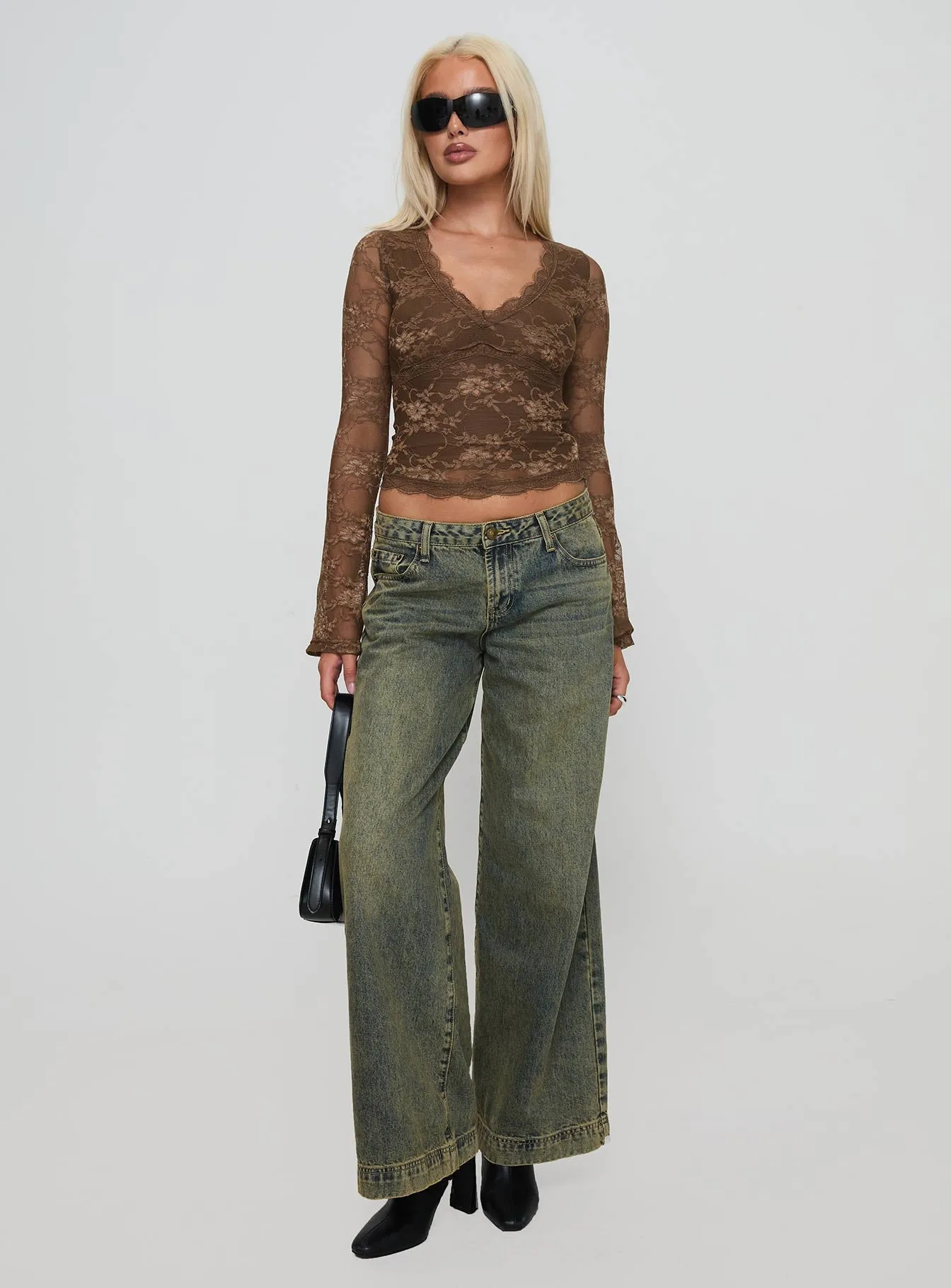 Pitter Long Sleeve Top Brown sold by Princess Polly product image thumbnail 3