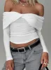 Myrina Long Sleeve Top White sold by Princess Polly