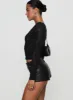 Born To Ride Shorts Washed Black sold by Princess Polly