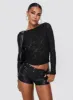 Born To Ride Shorts Washed Black sold by Princess Polly
