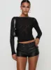Born To Ride Shorts Washed Black sold by Princess Polly