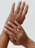 Sistine Ring Set Gold sold by Princess Polly