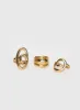 Sistine Ring Set Gold sold by Princess Polly