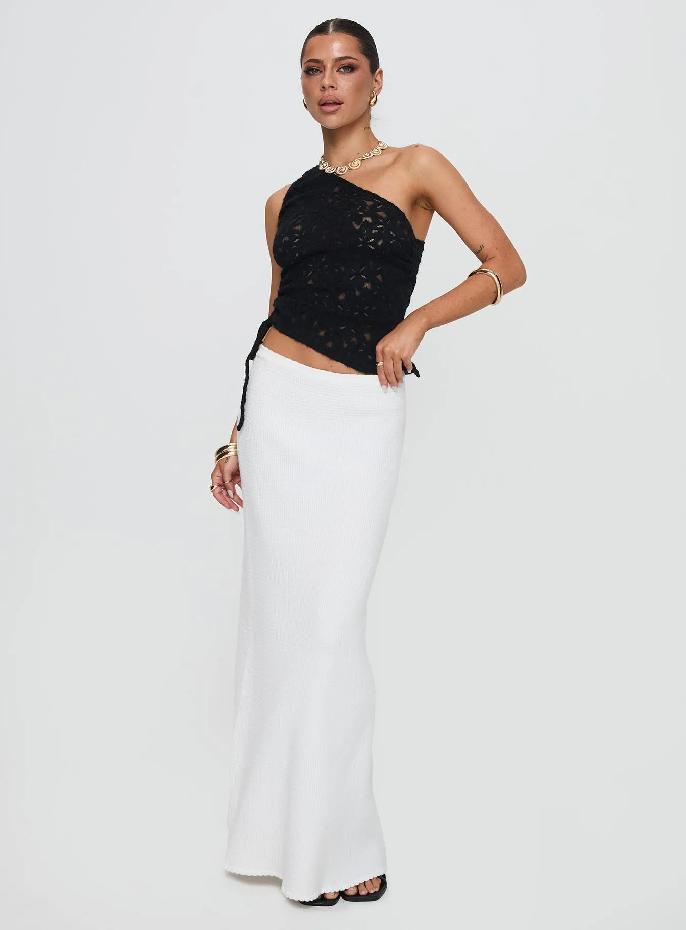 Sensua One Shoulder Top Black sold by Princess Polly product image thumbnail 3