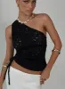 Sensua One Shoulder Top Black sold by Princess Polly