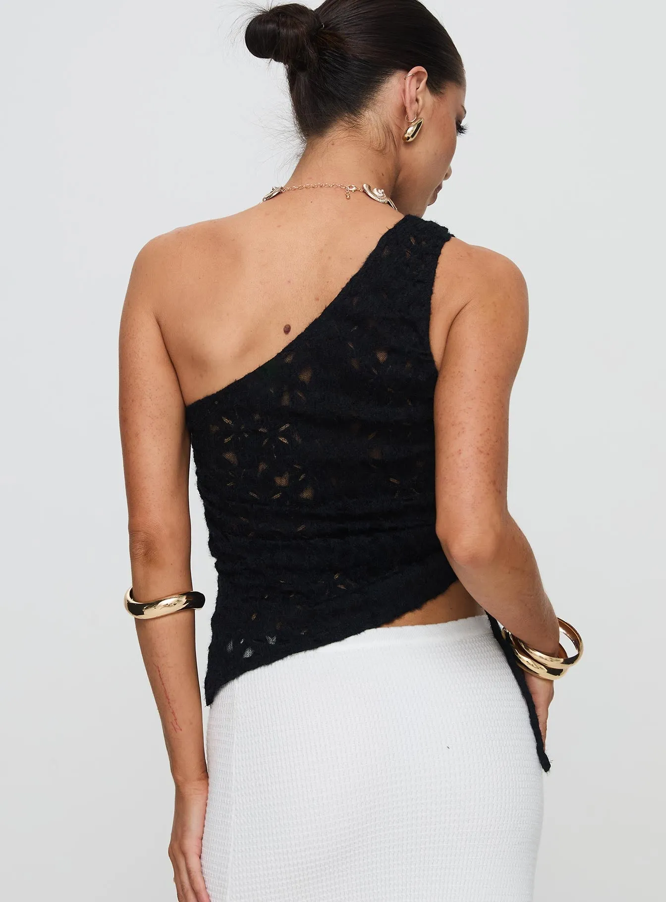 Sensua One Shoulder Top Black sold by Princess Polly product image thumbnail 5