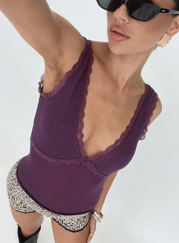 Julien Top Mauve sold by Princess Polly