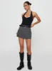 Lieutenant Cargo Mini Skirt Slate sold by Princess Polly