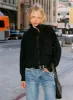 Too Busy Zip Up Sweater Black sold by Princess Polly